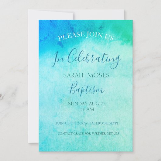 Online gepersonaliseerde uitnodiging voor volwasse (Voorkant)