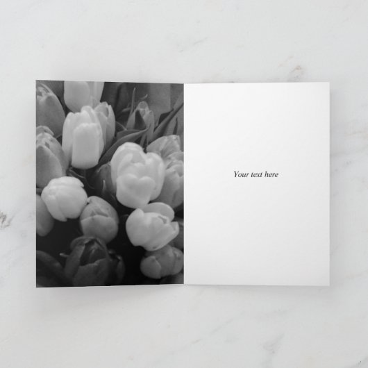 Online Get well soon kaart met tulpenbloem foto (Binnen)