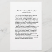 Online gitaarlessen Flyer Dubbelzijdig afdrukken (Achterkant)