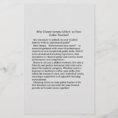 Online gitaarlessen Flyer Dubbelzijdig afdrukken (Achterkant)