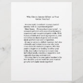 Online gitaarlessen Flyer Dubbelzijdig afdrukken (Achterkant)