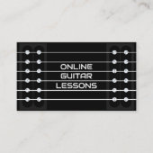 Online gitaarlessen leraar muziek instructeur visitekaartje (Voorkant)