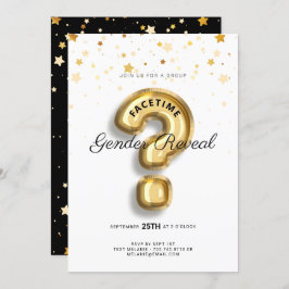 Online groepsvideo Geslacht Baby shower onthullen Kaart