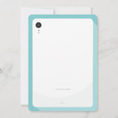 Online groepsvideochat Tablet Text Message Party Kaart (Achterkant)