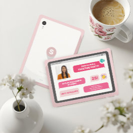 Online groepsvideochat Tablet Text Message Party Kaart