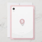 Online groepsvideochat Tablet Text Message Party Kaart (Achterkant)