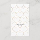 Online kaart met de 'Modern Gold Hearts bruiloft' (Achterkant)