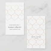 Online kaart met de 'Modern Gold Hearts bruiloft' (Voorkant / Achterkant)