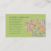 Online kaart met persoonlijk bedrijfsprofiel winke visitekaartje (Achterkant)