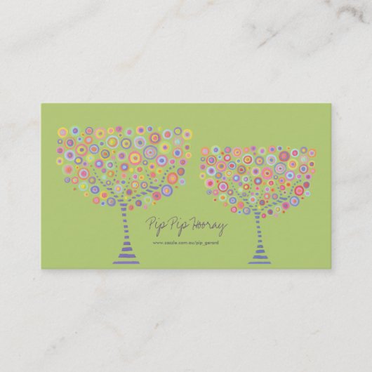 Online kaart met persoonlijk bedrijfsprofiel winke visitekaartje (Voorkant)