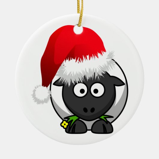Online kerstschapenhouderij keramisch ornament (Voorkant)