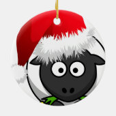 Online kerstschapenhouderij keramisch ornament (Achterkant)