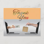 Online klant  briefkaart (Voorkant)