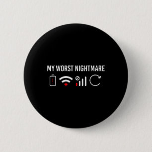 Online Kleren Computer Videogame Freak Mijn Slecht Ronde Button 5,7 Cm