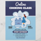 Online koken, klasse flyer (Voorkant)