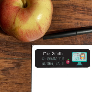 Online labels voor het retouradres van leraren