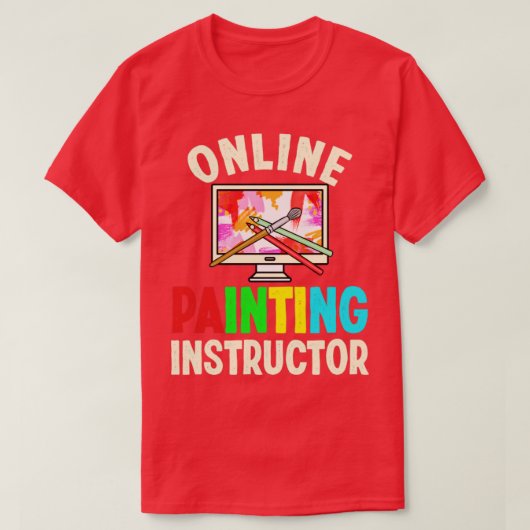Online leerinstructies voor virtueel leren t-shirt (Design voorkant)