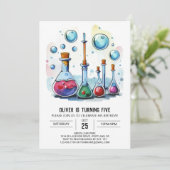 Online Mad Scientist Chemistry Verjaardag Kaart (Staand voorkant)