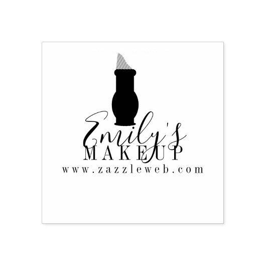 Online Makeup Products Boutique Logo Rubberstempel (Afrduk)