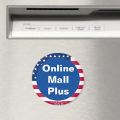 Online Mall Plus Patriottische Magneet (Insitu (Vaatwasser))