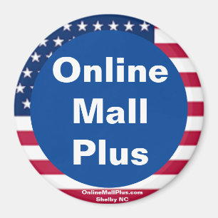 Online Mall Plus Patriottische Magneet