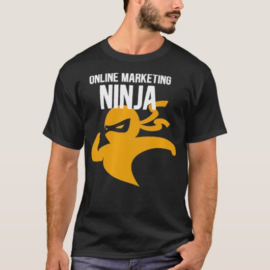 Online Marketing Ninja Rockstar Marketer Content A T-shirt (Voorkant)