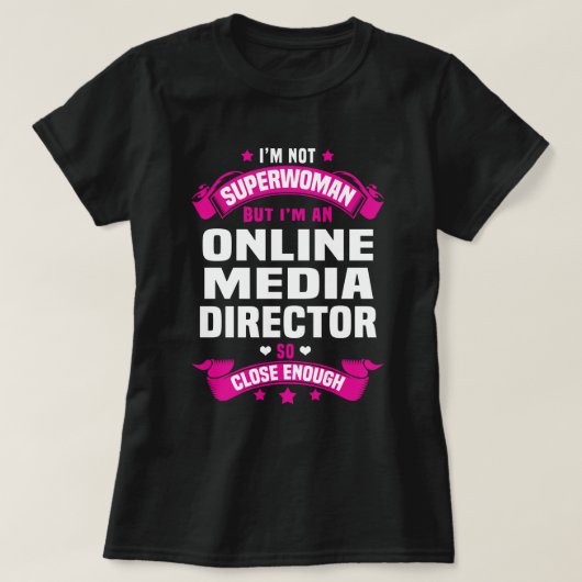 Online Media Director T-shirt (Design voorkant)