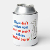 Online medische diagnose en een gekwalificeerde ar blikjeskoeler (Blikje Voorkant)