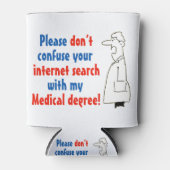 Online medische diagnose en een gekwalificeerde ar blikjeskoeler (Voorkant)