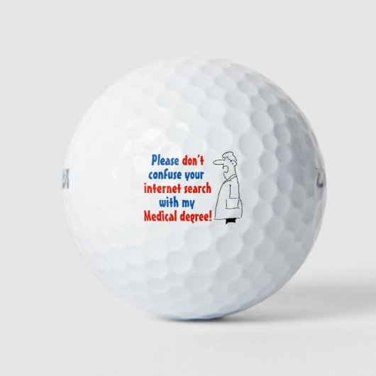 Online medische diagnose en een gekwalificeerde ar golfballen (Voorkant)