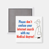 Online medische diagnose en een gekwalificeerde ar magneet (Voorkant / Achterkant)