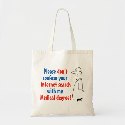 Online medische diagnose en een gekwalificeerde ar tote bag (Voorkant)