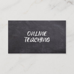 Online onderwijs virtuele leraar tutor onderwijs visitekaartje