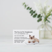 Online optische winkel visitekaartje (Staand voorkant)