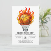 Online Pastel Sport Basketbal Verjaardag Kaart (Staand voorkant)