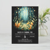 Online Pine Trees Woodland Verjaardag Kaart (Staand voorkant)