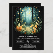 Online Pine Trees Woodland Verjaardag Kaart (Voorkant / Achterkant)