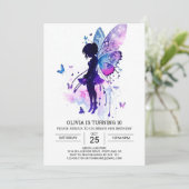 Online Prinses Ballerina Verjaardag Magic Kaart (Staand voorkant)