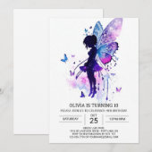 Online Prinses Ballerina Verjaardag Magic Kaart (Voorkant / Achterkant)