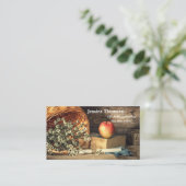 Online privé-leraar of vervangende leraar visitekaartje (Staand voorkant)