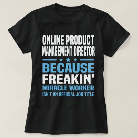 Online Product Management Director T-shirt (Design voorkant)