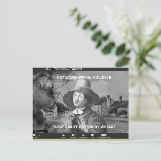 Online Quaker Meeting for Worship Briefkaart (Staand voorkant)