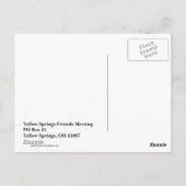 Online Quaker Meeting for Worship Briefkaart (Achterkant)