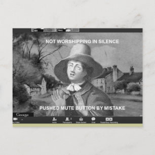 Online Quaker Meeting for Worship Briefkaart