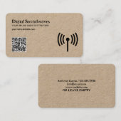 Online radio visitekaartje (Voorkant / Achterkant)