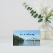 Online reisbedrijf visitekaartje. visitekaartje (Staand voorkant)