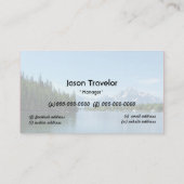 Online reisbedrijf visitekaartje. visitekaartje (Achterkant)