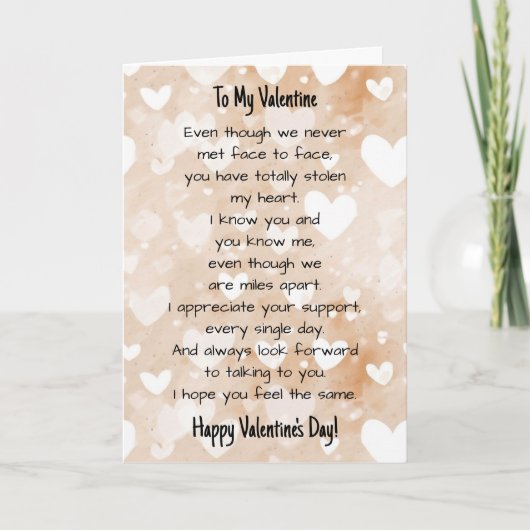 Online Romantisch Relatie Valentijnsdag Kaart (Voorkant)