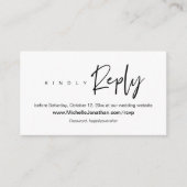 Online RSVP, bruiloft, wachtwoord, herinnering Informatiekaartje (Voorkant)