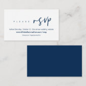 Online RSVP, Huwelijkswebsite, Wachtwoord, Modern Informatiekaartje (Voorkant / Achterkant)
